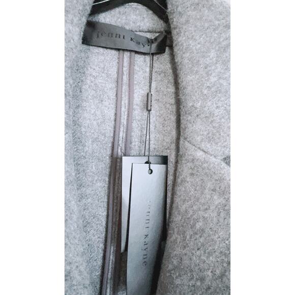 JENNI KAYNE Caroline wool Coat Heather Grey L - Picture 10 of 12